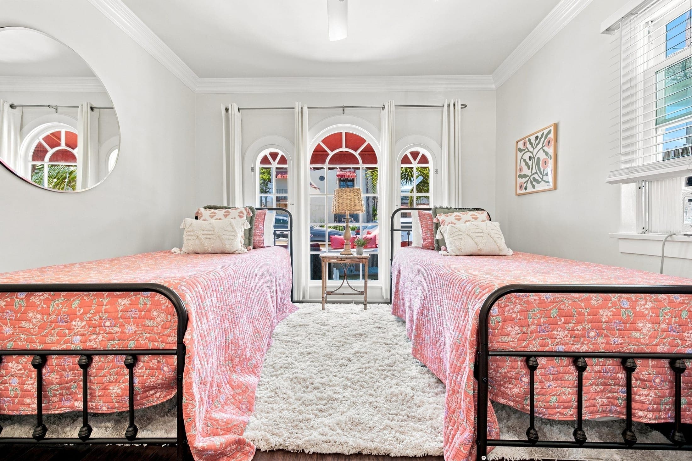 Guest bedroom with two twin beds